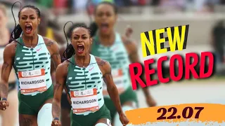 SHA CARRI RICHARDSON DESTROYS 200M KIPKEINO CLASSIC 2023