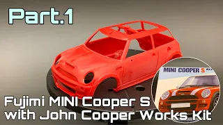 Building MINI Cooper S Fujimi : #1 Unboxing & Bodywork