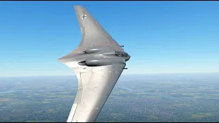 Первый бой на Horten Ho 229 V3 в VR шлеме в War Thunder. СБ режим.