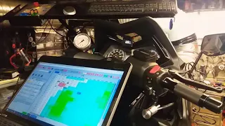 Yamaha T-MAX 530 turbo Dyno and ecu calibration at Speed House Garage Dyno.