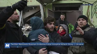 Twitter removes Russian embassy false hospital attack story | Ukraine News | NewsRme