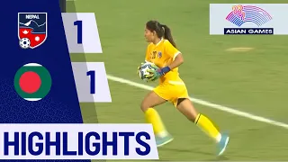 Nepal Vs Bangladesh Match Highlights | Women's Football Asian Games 2022