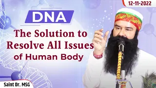 DNA: The Solution To All The Diseases I 12th November 2022 | Gurmeet Ram Rahim Singh Insan