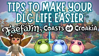 USEFUL TIPS AND TRICKS TO MAKE THE FAE FARM DLC EASIER | COASTS OF CROAKIA | UPDATE 2.0 | Let's Play