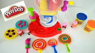 George y la Familia de Peppa Pig divirtiéndose con la Fábrica de Golosinas Play Doh!!! TotoyKids