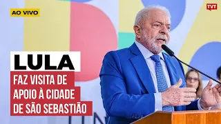 Lula visita áreas afetadas por fortes chuvas no Litoral Norte de SP