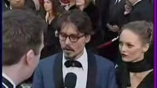 Vanessa Paradis y Johnny Depp - Entrevista Oscars 2005