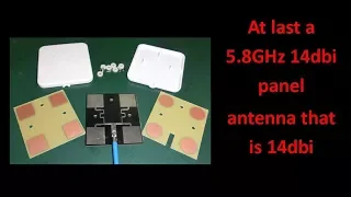 At Last a 5.8GHz 14dbi Panel Antenna that is 14dbi