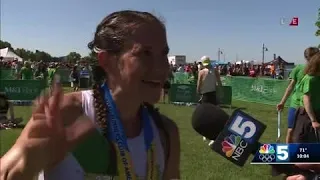 Vermont City Marathon women's open winner Hannah Rowe interview