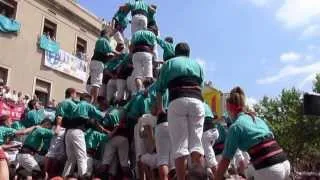 Castellers de Vilafranca - Com s'ha construit el 3d10fm dels Verds 2013
