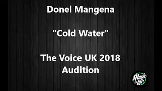 Donel Mangena   Cold Water The Voice UK 2018 Audition 1