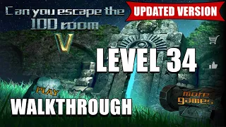 Can You Escape The 100 Room 5 LEVEL 34 | Walkthrough | Can You Escape The 100 Room V [Updated]