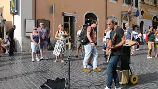 Shine on you crazy diamond - Pink Floyd cover from Pantheon, Rome