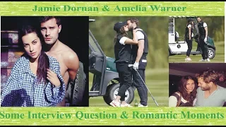 Jamie Dornan and Amelia Warner: Interview questions and romantic moments on Golf charity Tournament