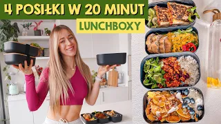 ZROBIŁAM 4 LUNCHBOXY W 20 MINUT *PRZEPISY*