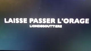 LAISSE PASSER L'ORAGE - LIONDEGOUTTIERE