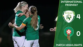 HIGHLIGHTS | Ireland WNT 4-0 Morocco WNT - International Friendly