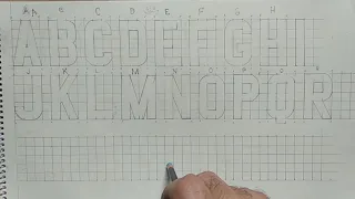 Capital letters on Graph paper (S to Z) // Part-3 // Art with Parvinder