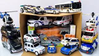 Transformers Beasts & Helicopter, Police Tobot #трансформеры Truk Robot: All miniature ambulance car