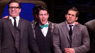 Nick Jonas in HOW TO SUCCEED on Broadway's "Brotherhood of Man"