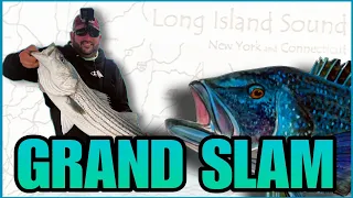 Grand Slam Fishing Action! Long Island Sound