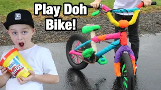 Riding a Play Doh bike?!