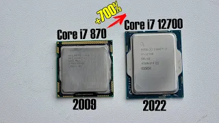 Как изменилась производительность процессоров Intel за 13 лет?🔥Core i7 870 vs Core i7 12700🔥