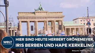 JUDENHASS: "Nie wieder ist jetzt!" Großdemo gegen Antisemitismus in Berlin – "Deutschland steht auf"