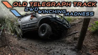 We have to winch every crossing! Old Telegraph Track