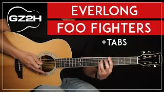 Everlong Acoustic Guitar Tutorial Foo Fighters Guitar Lesson |Chords + Strumming|