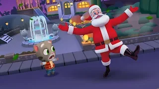 КТО КРУЧЕ? ГОВОРЯЩИЙ КОТ ТОМ - TALKING TOM ПРОТИВ Дед Мороз - Santa Claus! МЕГА ЧЕЛЛЕНДЖ! #123