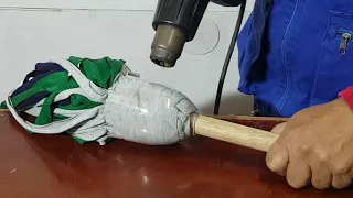 como hacer  trapero material reciclado