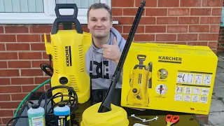 Karcher K2 max bar 110 1400W.360L/H.145£ pressure washer.Reviev assembly and testing.