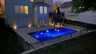 PROJECT TIME LAPSE Part 2 - Fiberglass Pool, Coping and Paver Patio!!