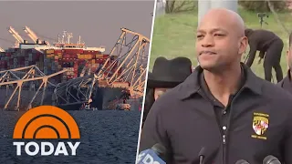 Mayday call was made to limit traffic on bridge: Maryland governor