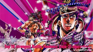 Top 10 strongest  Battle Tendency {Jojo-2} characters