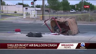 5 people killed in Albuquerque hot air balloon crash