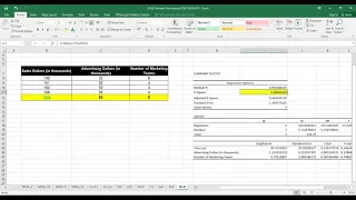 03_03_P9 Multiple Linear Regression for Forecasting (Causal Method)  Using Excel