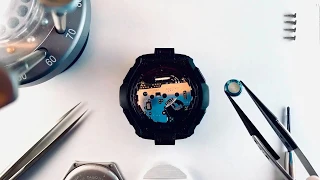 Battery replacement on a G-Shock 5121 GW-3000B Tough Solar CTL920 by Quartz Revolution