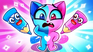 OH NO!😨 Potty Lost the Color! What's Your Favorite Color Song🎵 Purr-Purr Live