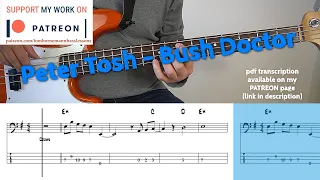 Peter Tosh - Bush Doctor (Bass cover with tabs)