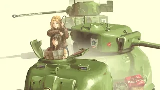 the army goes rolling along  - girls und panzer - (sub español)