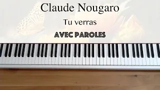 Claude Nougaro - Tu verras (avec paroles) - Piano