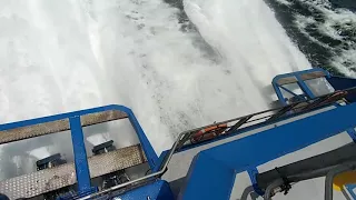 Crash Stop Test from 35kts of High Speed Ferry with KaMeWa Waterjets