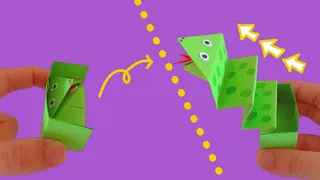 How to Make Paper Snake | Snake in the Box | Moving Paper toys for kids