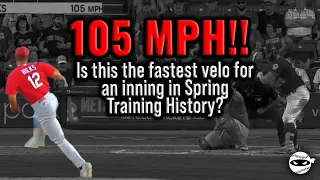 105 MPH!!! In SPRING Training. Jordan Hicks brings the HEAT.