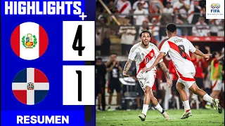 Resumen y goles : Perú vs República Dominicana  4 - 1 | Amistoso Internacional
