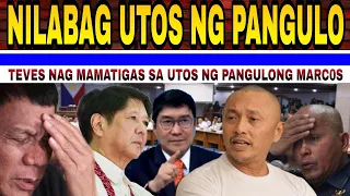 KAPAPASOK LANG LAGOT! HINAMON ANG PANGULO! TEVES NAG PA NIC sa NAGAWA! SEN TULF0 FPRRD HINDI KINAYA