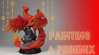Painting Fawkes the Phoenix from Harry Potter