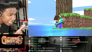 Etika Reacts To Minecraft Steve In Super Smash Bros Ultimate